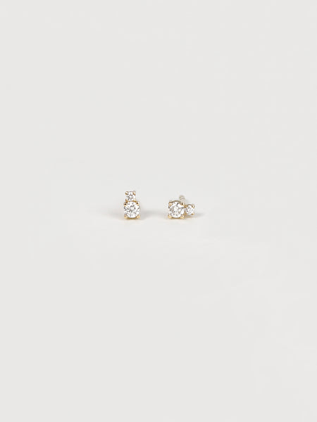 TWIN DIAMOND EARSTUDS