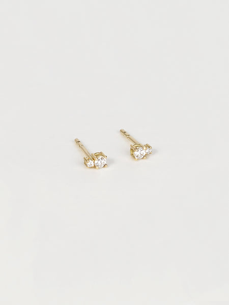TWIN DIAMOND EARSTUDS