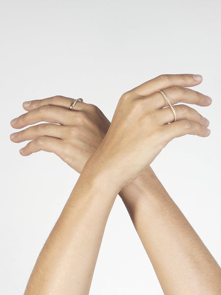 PAVÉ DIAMOND DOUBLE RING